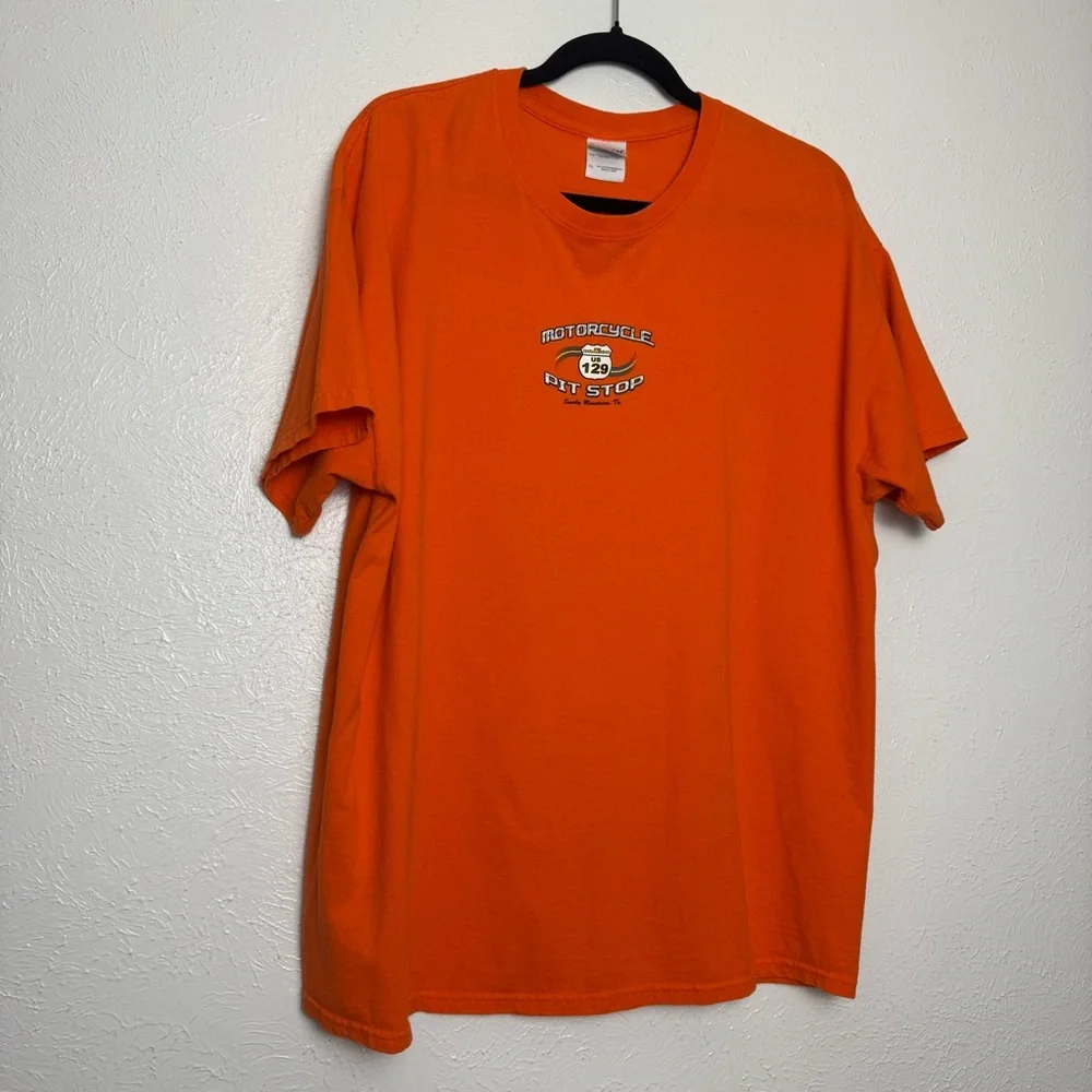 Motorcycle Smoky Mountain Dragon Slayer Pit‎ Stop Graphic TShirt